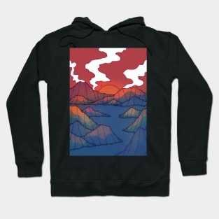 An island sunset Hoodie